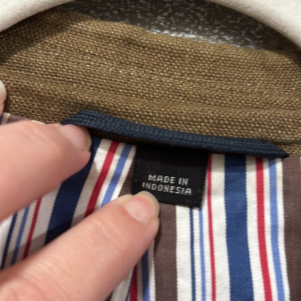 Haspel 100% Linen Sport Coat | Brown | Men’s 42 Short | Classic Summer Blazer - Picture 4 of 14